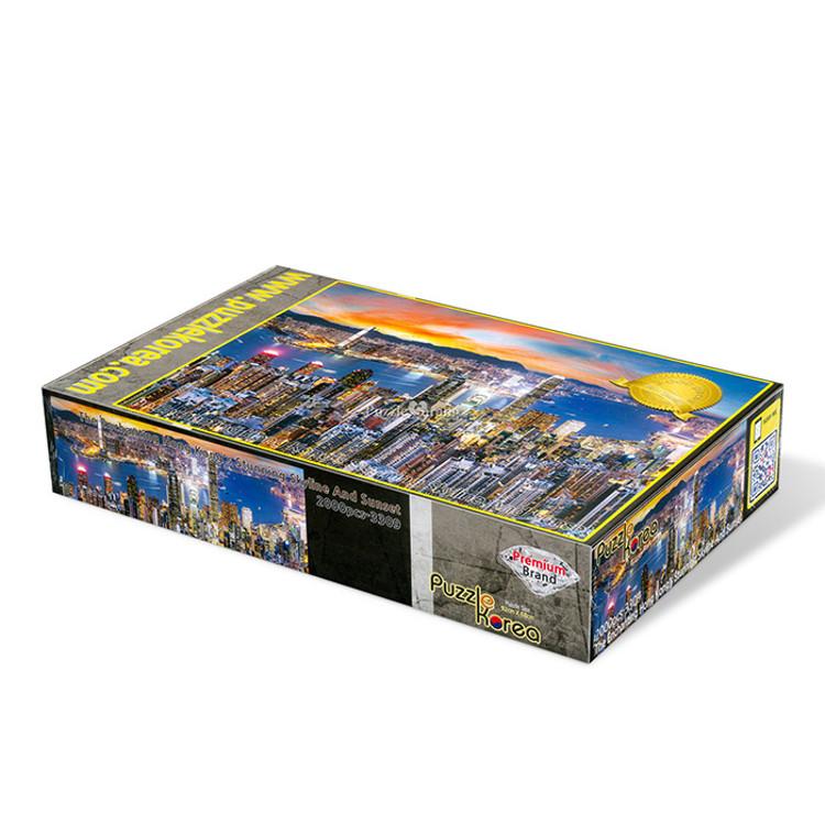 2000-teiliges Puzzle – Hongkongs bezaubernde Skyline und Sonnenuntergang, beliebtes koreanisches Puzzle