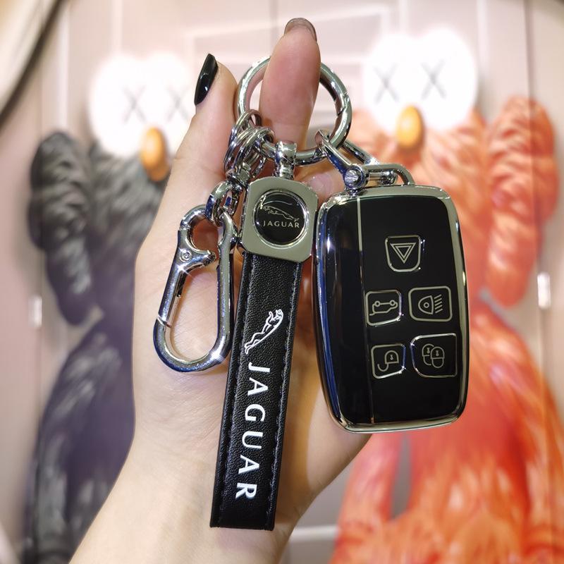 Jaguar Key Case for Men & Women: Fits XEL, XFL, F-Pace, XF, XE, XJ, F-Type.