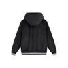 Li-Ning Color Block Striped Hooded Loose Casual Knit Jacket Women Jacket Black AFDU034-2