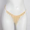Lanț de corp cu ciucuri complet cu diamante pentru femei Lanț tanga cu strasuri Stil european Accesoriu de corp pentru club de noapte Plajă