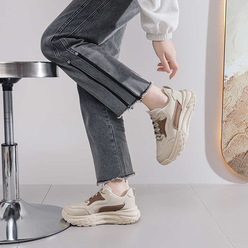 Fashion Thick Heeled 40 Shoes 46 Fabric Tennis Woman White Casual Sneakers Sport Imported Tenid Racing China Model Tenids
