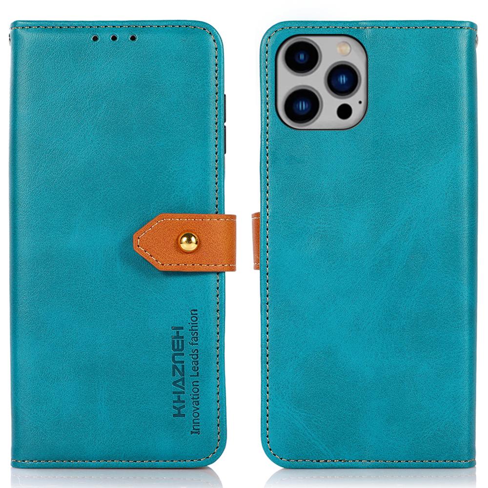 

KHAZNEH Чехол-кошелек из ПУ кожи для iPhone 16 Pro Max Blue