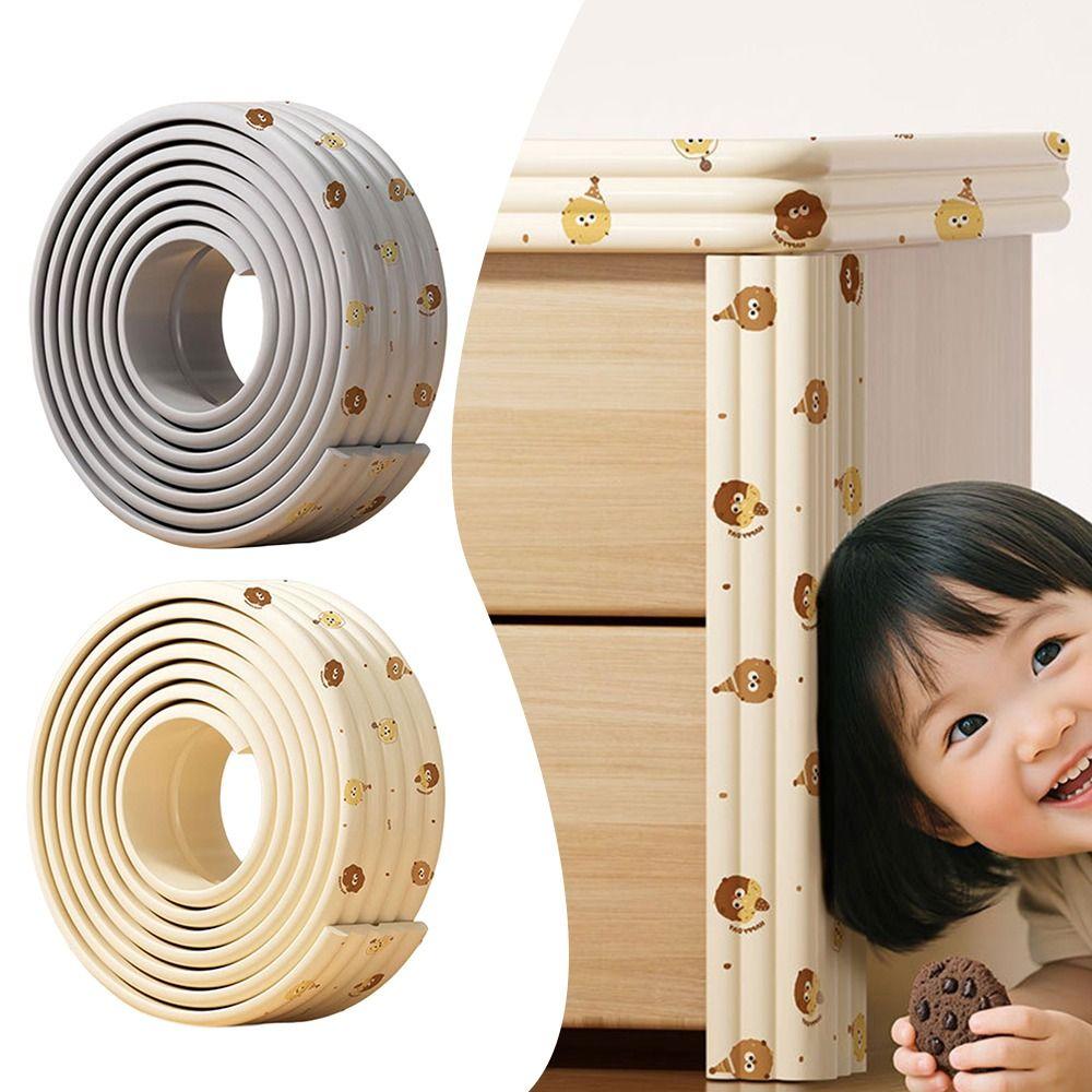 Durable 2m Desk Edge Guard Strip Cartoon Soft Wall Corner Protector Self Adhesive Thickened Foam Bumper for Safety