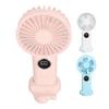 Handheld USB Fan with Base  Gears Wind Brushless Motor Rechargeable Silent Cooling Fan for Home Dor