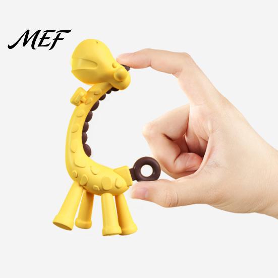 Silicone Teething Toys for Babies Baby Giraffe Toy Infants, Food-Grade Chew Stick Gum Relief, Deciduous Teeth Eruption Relief BPA-Free