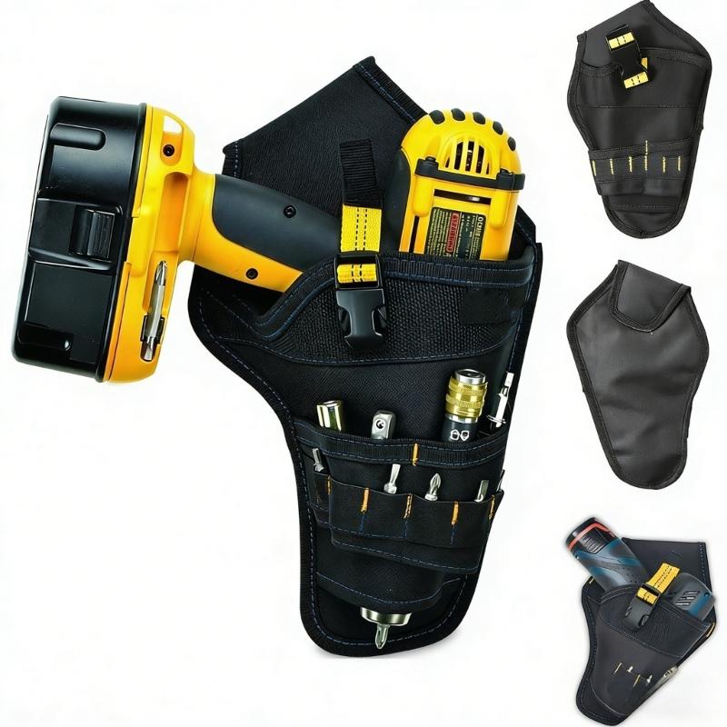 Lightweight Multiple Pocket Tool Bag Case For Drill And Tool Featuring Reinforced Oxford Materials And Comfortable Strap