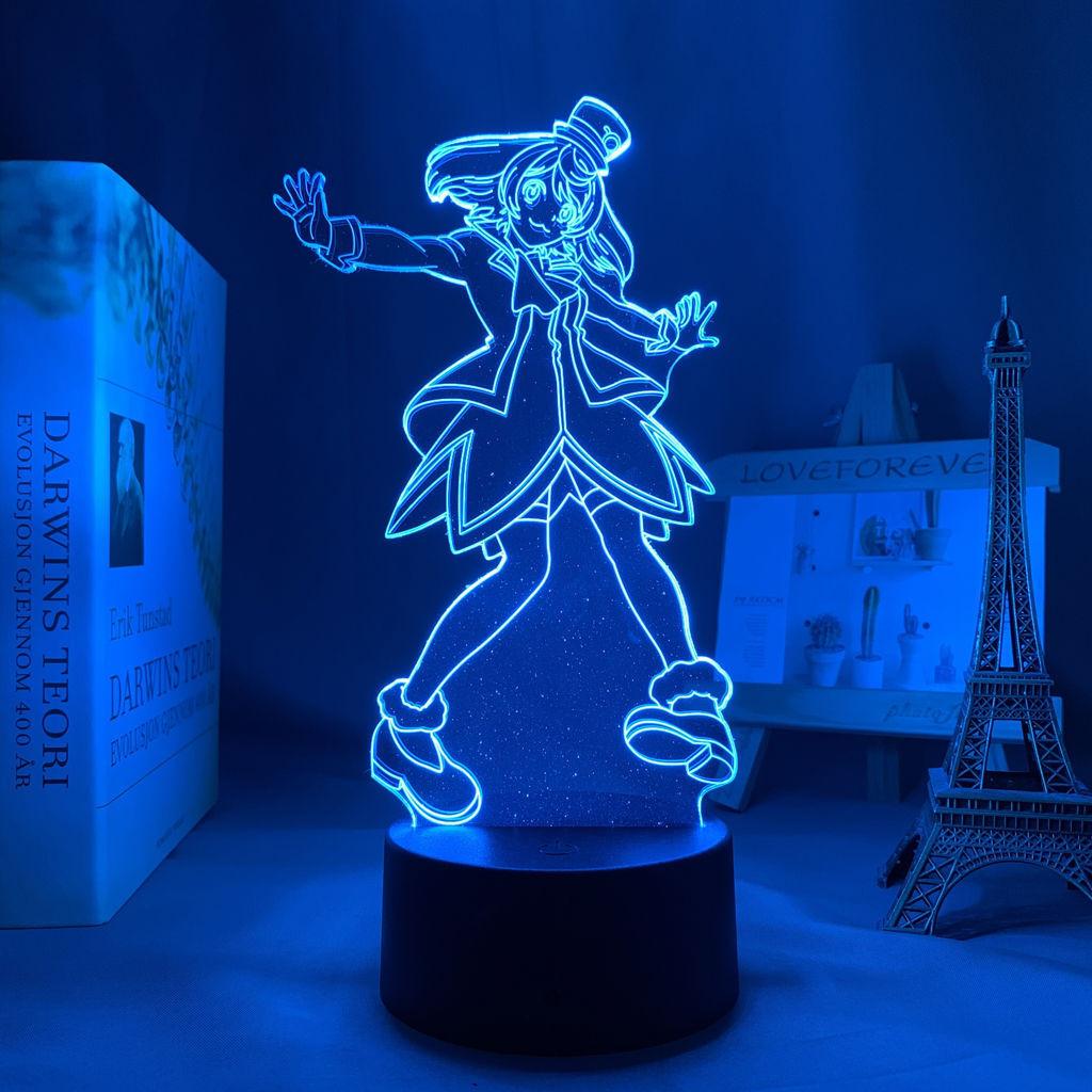 Anime Shangri-La Frontier Luz Nocturna Emul Figura Sunraku Lámpara LED de Noche Artículos para Fans