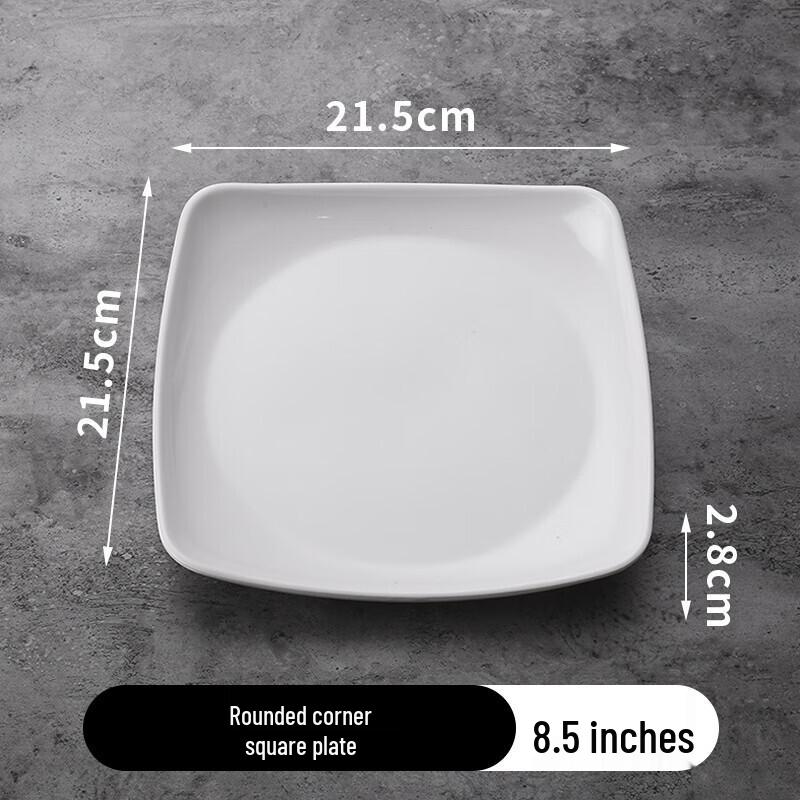ShengXinhui Melamine Rectangular Serving Plate, 10-Pack