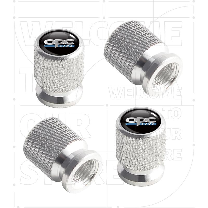 For Opel OPC Line Rocks Insignia Zafira Mokka LOGO 4pcs Car Wheel Tire Valve Aluminum Caps Tyre Stem Covers Airdust Waterproof
