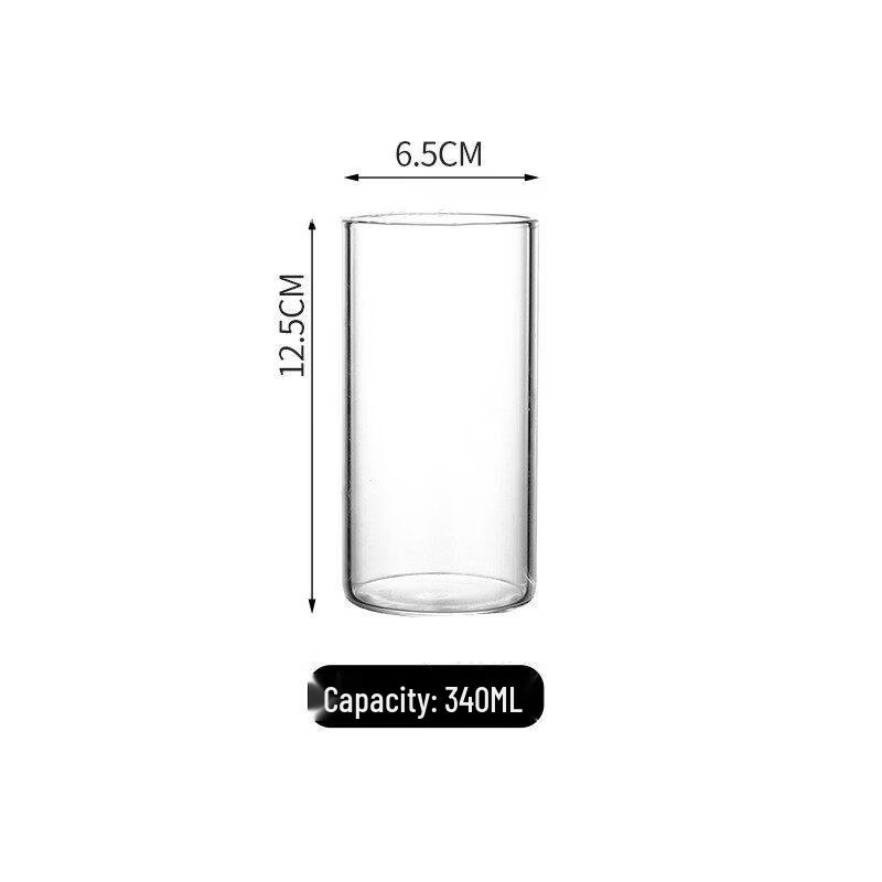 ZISIZ Creative Square Glass Cold Drink Cup