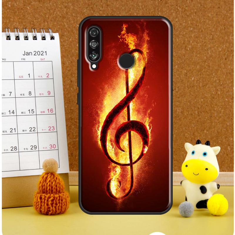 Treble Clef Music Note For Huawei Nova Y72 Y70 Y91 Y90 Y60 Y61 Y73 3i 7i 8i 11i 12i 9 10 SE P20 P30 P40 Lite Case