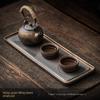 Japanese Style Warm Tea Mini Set Chinese Kung Fu Tea Set One Pot Two Cups Stoneware Teacup Teapot and Saucer Ceramic Tea Set