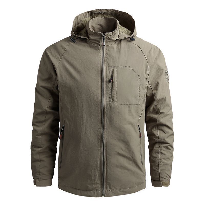 Schnelltrocknende Jacke Herren Loose Casual Frühling und Herbst Dünne Herrenjacke Militärwerkzeug