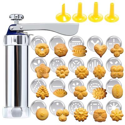 Diy Handmade Cookie Press Machine Cookie Press Icing Kit Cookie Nozzle Cutter Mold Pastry Syringe Cream Cookie Cake Tool