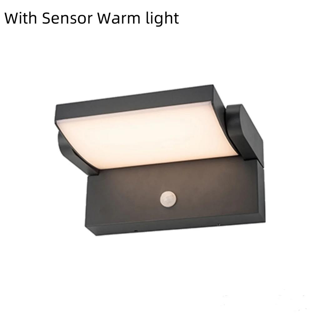LED AC85-265V Wall Lamp Motion Sensor Light Outdoor Wall Light Porche Balcony Garden Courtyard Lamp Retro Living Room Bedroom