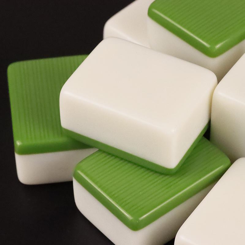 Handmade Blank Mahjong Tile Single Substitute Decorative Children's Building Blocks Non-Engraved Mahjong Set Travel Lightweight