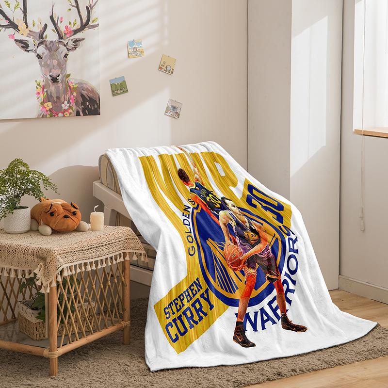 Basketball Star Series Flannel Blanket 3D Printed Sofa Blanket Thickened Blanket