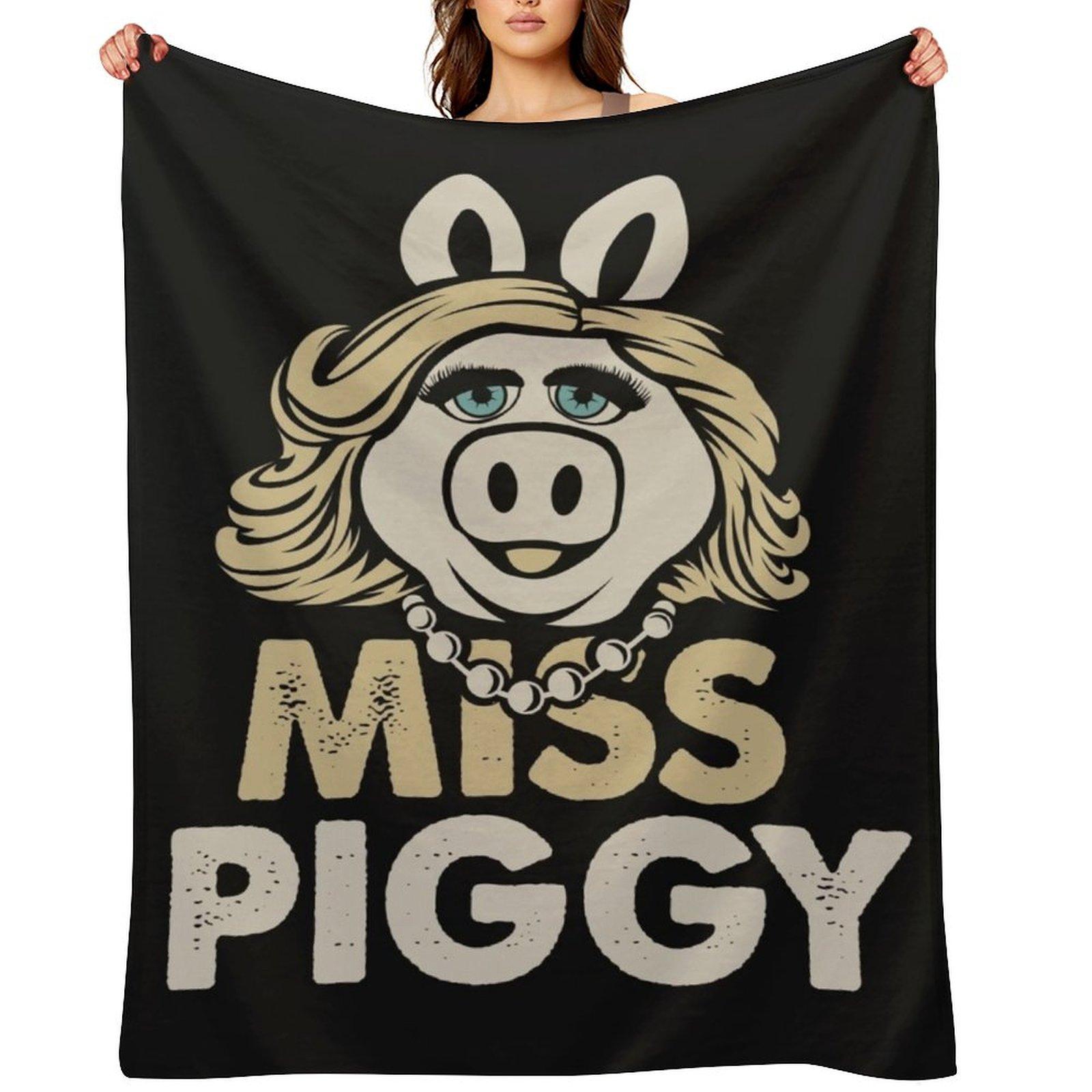 Miss Piggy Throw Blanket decorative christmas decoration valentine gift ideas Stuffeds Blankets 30x40in