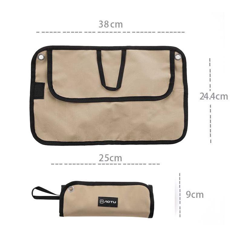 Foldable Outdoor Camping Cutlery Storage Bag Chef Knife Bag Roll Bag Chopsticks Spoon Fork Pouch Organizer Carry Case