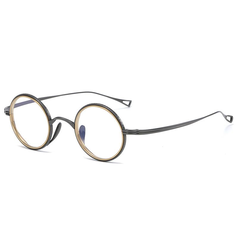 Fashion Men's Eyeglasses Frames Pure Titanium Glasses Frame for Men Women Optical Prescription Myopia Eye Glasses
