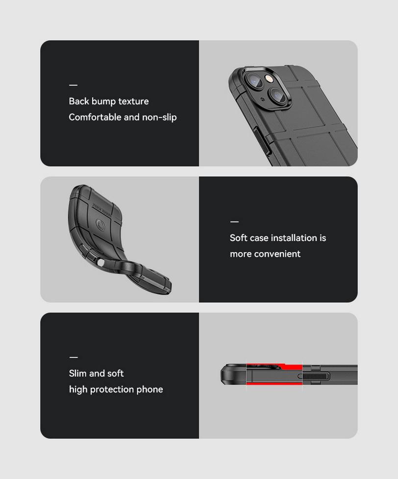 For iPhone 14 Pro Max 13 Pro 13 mini 12 Pro 11 SE 2022 XR XS Max X iPhone 8 7 Plus case Rugged shield Rubber protective cover