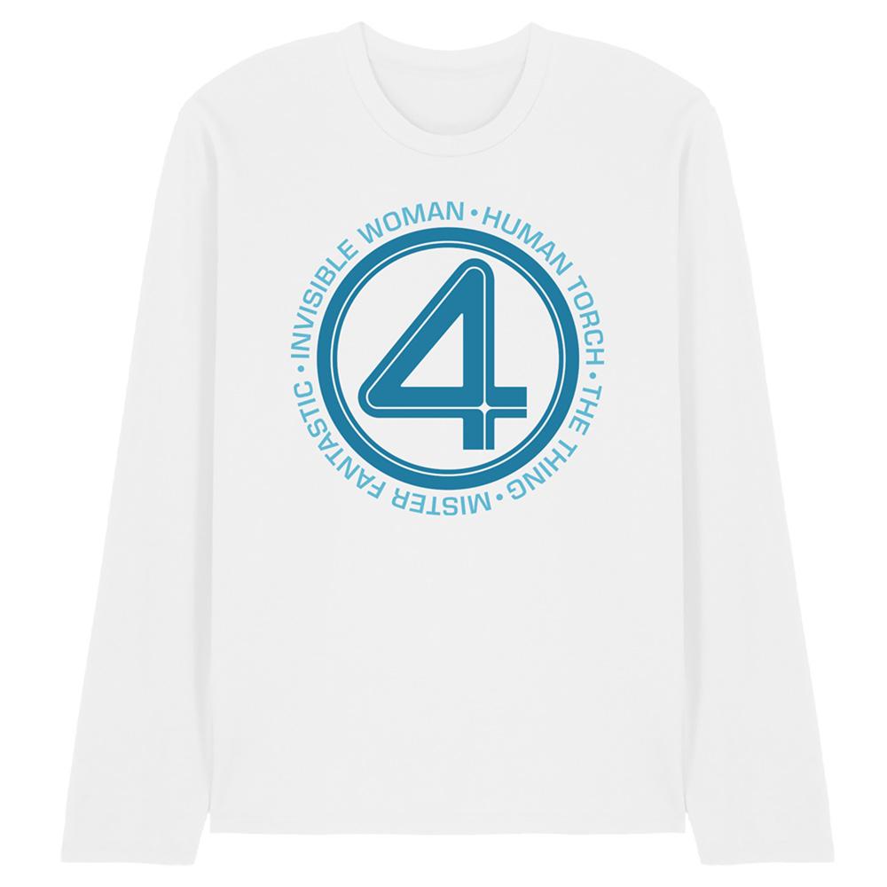 Fantastic Four Unisex Adult Superhero Team Long-Sleeved T-Shirt