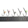 MNFT 5Pcs/Box New Carbon Steel Circle Live Shrimp Fixed Hooks for Carp Lure Fishing for River and Stream Depths