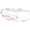 Bed Frame with Shelf Reclaimed Wood 80 x 200 cm Engineered Wood