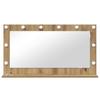 Rectangular Washbasin Mirror In Artisan Oak Finish 100 X 55 X 18 Cm