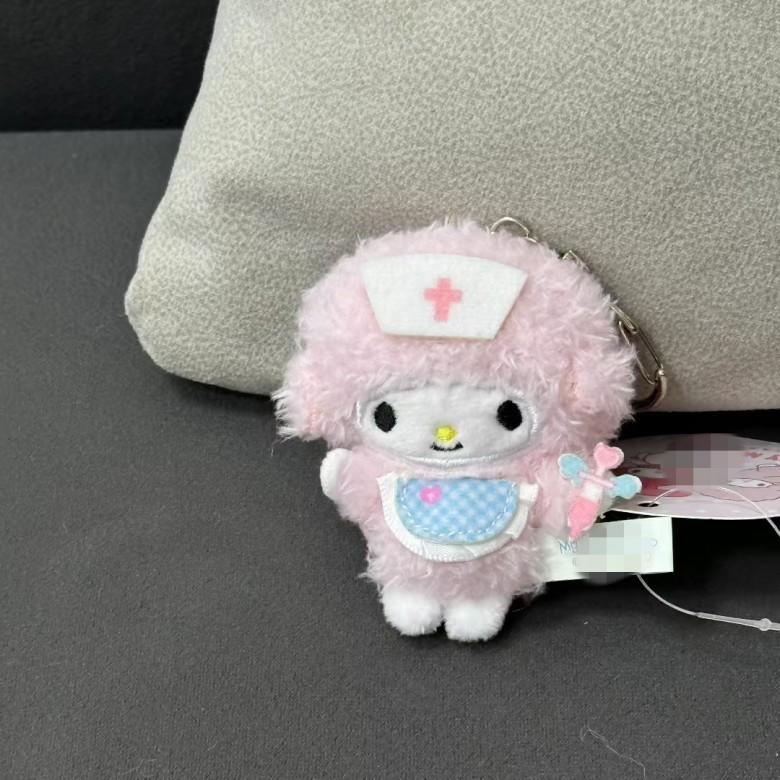 Cartoon Sheep Keychain Plush Toy With Bowknot Flower Crown For Kids And Collectors