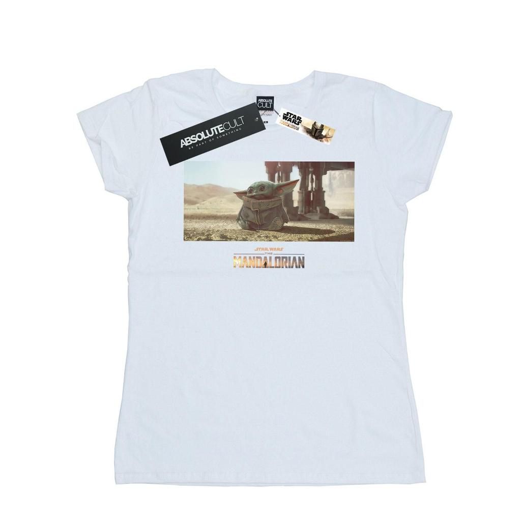 Star Wars Womens/Ladies The Mandalorian The Child Concept Art Cotton T-Shirt