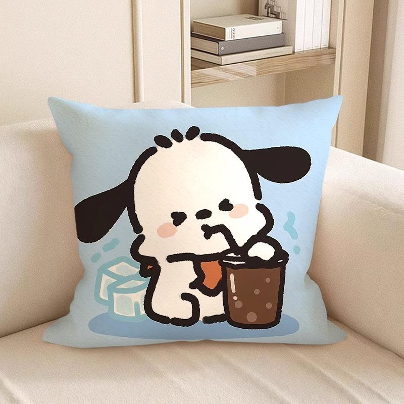 Cute Cartoon-Printed Pillowcases: Snoopy and Friends Designs! Sofa Cushion Cover, Room Decoration, Gifts