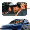 P-Paris H-Hilton Car SunShade Windshield Foldable Three-layer Insulation Sunshade By Suction Cup Blocks UV Rays Sun