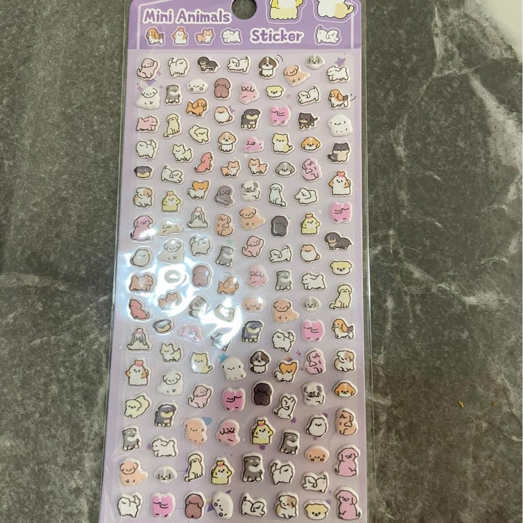 Kawaii Panda Animal 3D Bubble Cotton Stickers Lovely Cartoon Pattern Stickers Phone Shell Handmade DIY Decoration Decals