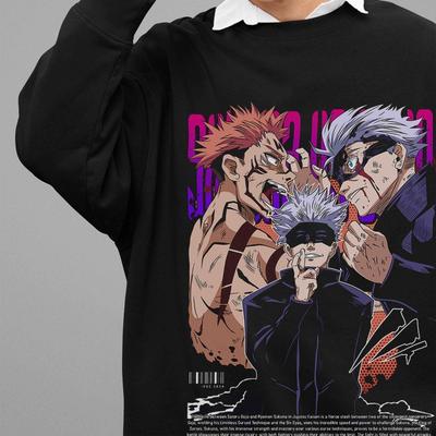 Jujutsu Kaisen Sweatshirt Gojo Satoru Pullover JJK Anime Pullover Toji Sukuna