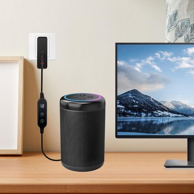 Multiple Voltages Type C To DC5525 Charging Cable Cord Compatibles Modems Notebook And 3A Powerful Devices