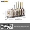 ZISIZ Expandable Pot Lid & Cookware Storage Rack