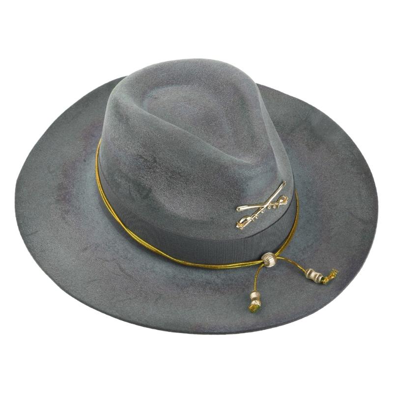 Elegant Panamas Hat WovenBelt Cowboy Hat Unisex Theme Party Costume Fedoras Hats