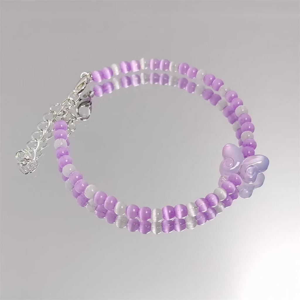 Super Divine Cat Eye Quartz Crystal Bracelet - Delicate Beaded Handcrafted Bracelet