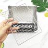 Portable Outdoor Folding Stainless Steel Grill and Firewood Stove for Camping
