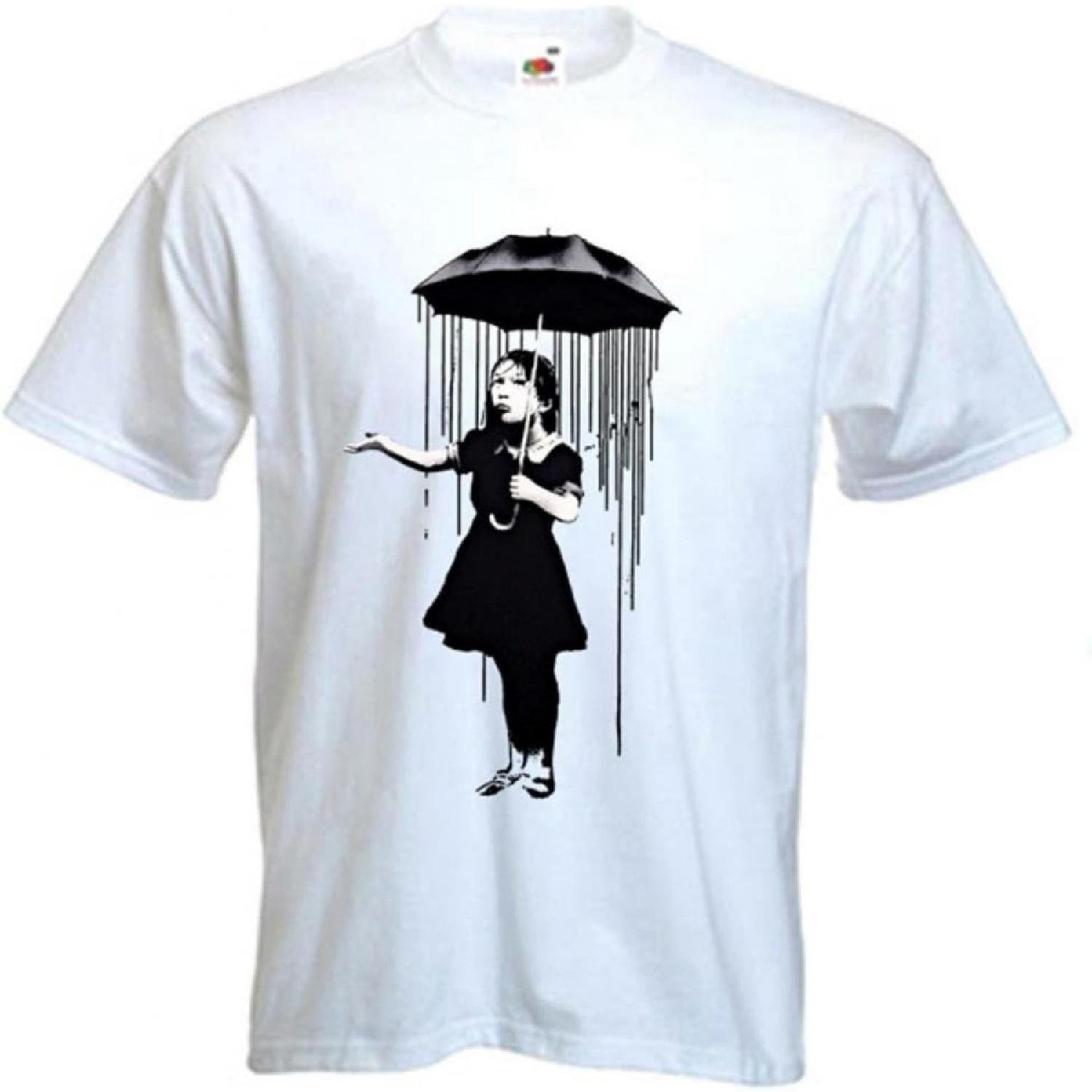 Tribal Футболки Мужские Banksy Nola Зонт Футболка XX-Large Белый XXXXXL белый
