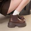 Thick-soled heightening Chelsea boots new small cigarette tube short boots Martin boots women