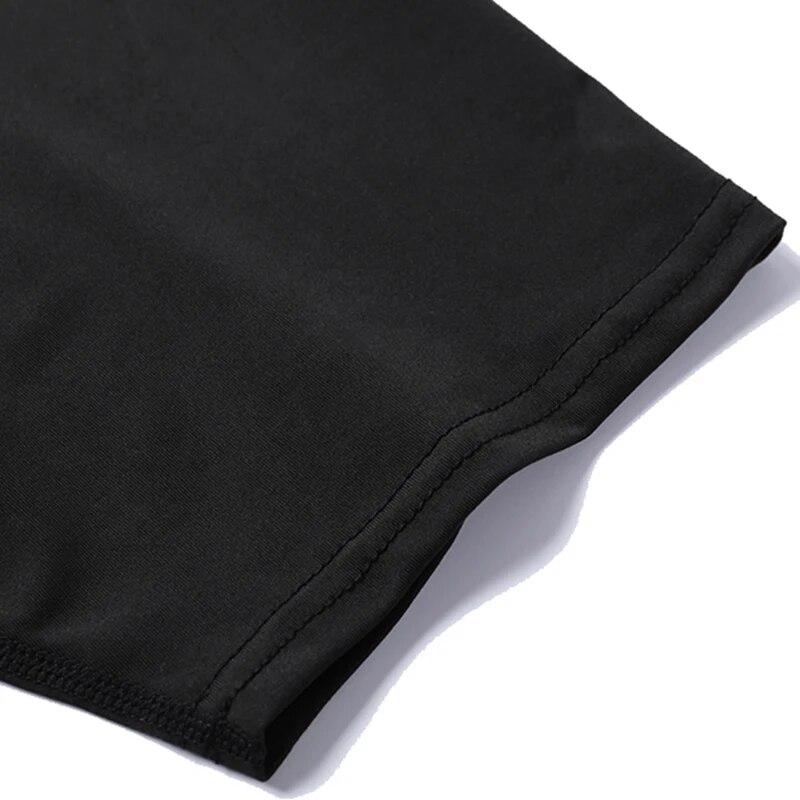 Pánská kompresní košile s potiskem Sportovní Fitness Krátký rukáv Pohodlné Prodyšné Ležérní Léto