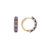 Earrings - LUXENTER - Yrat - Multicolored Zircon - 18k Yellow Gold Finish - Gold Plated