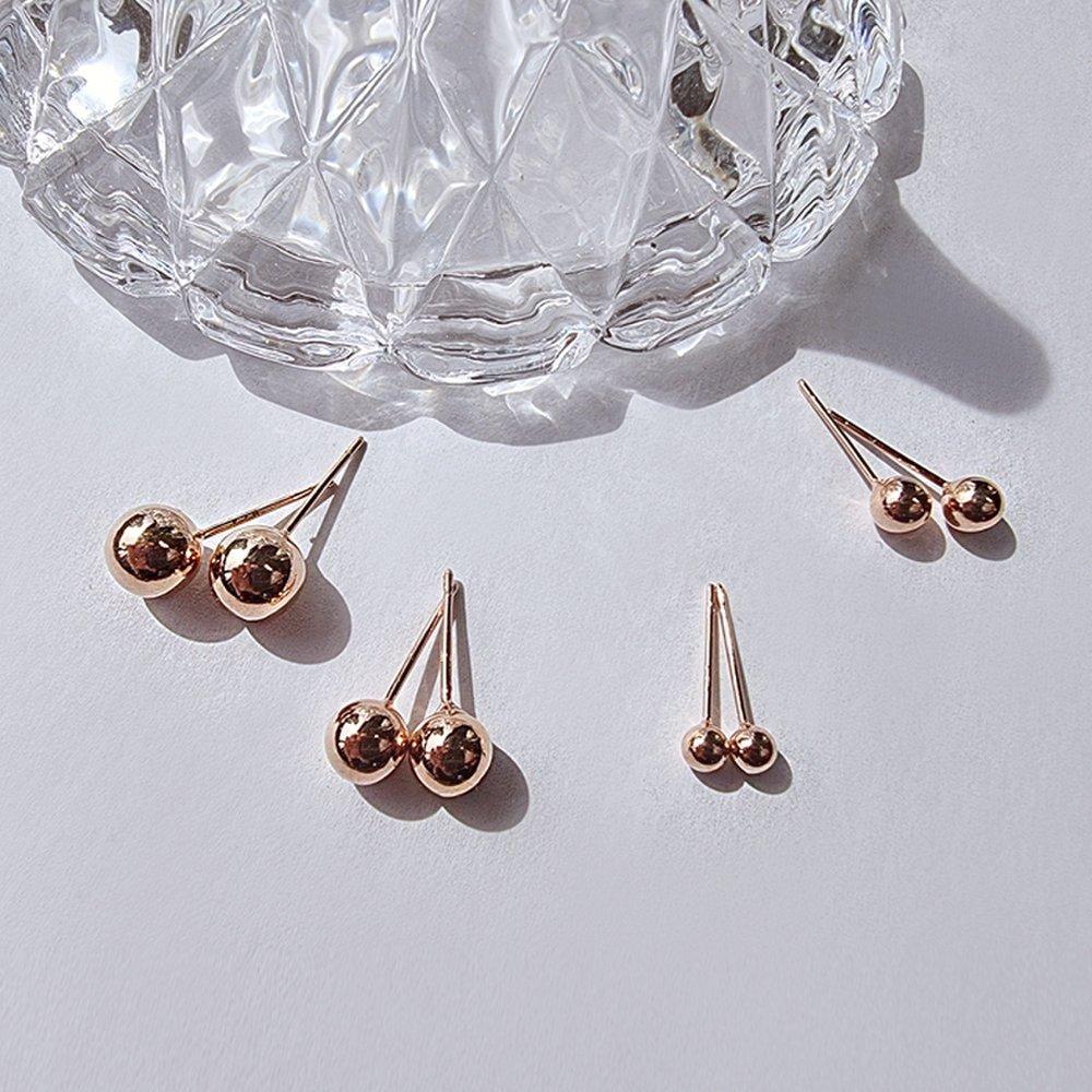 

[Лувр Париж] 14K Підняті Міні Сережки Ea2090 6mm/yellow gold