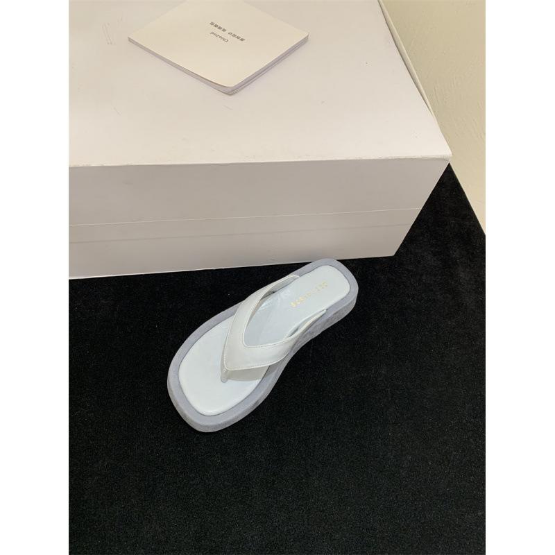 

Korean version of casual leopard print platform beach shoes women s 2025 spring and summer new comfortable and non-slip outer wear toe flip-flops 39 синий