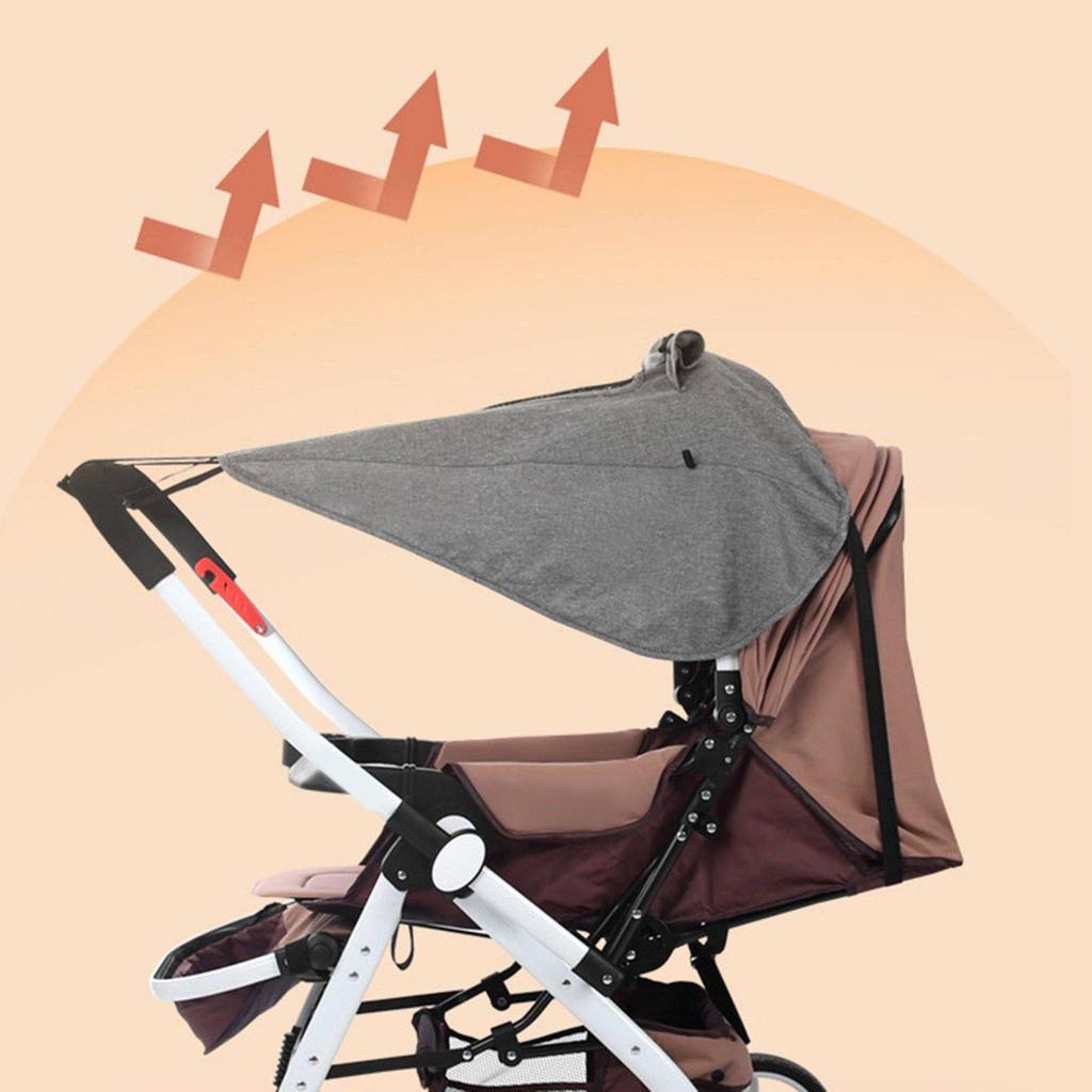 Capota impermeable para cochecito de bebé, toldo universal de fácil instalación