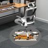 1pc Hotdog Dachshund Office Round Area Rug, Indoor Mat Suitable ForOffice, Under Office Chairs Bedroom Living Room Home Decor, Room Deco,  n62