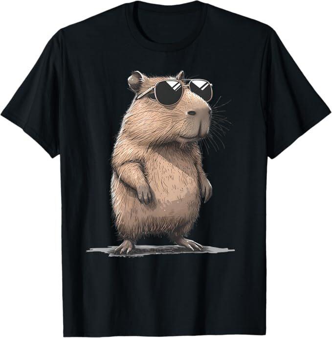 

Ретро Грызун Не Беспокойся Будь Капи Забавная Футболка для Любителя Капибар 4XL