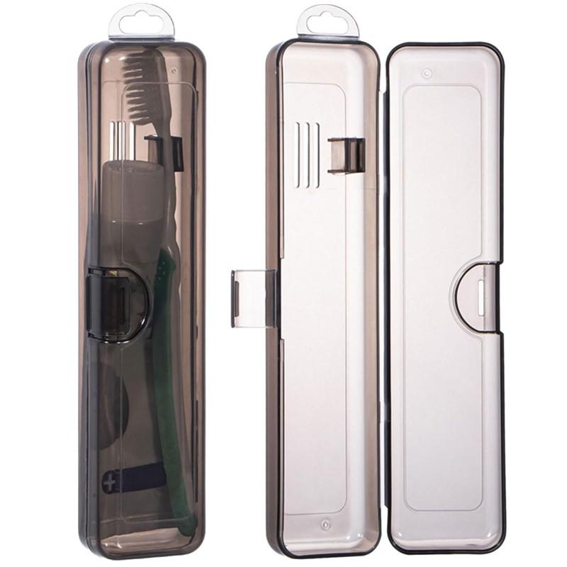 Latest Toothbrush Box Transparent Organizer Case Travel Portable Toothbrush Holder Plastic Toothpaste Box Storage Container